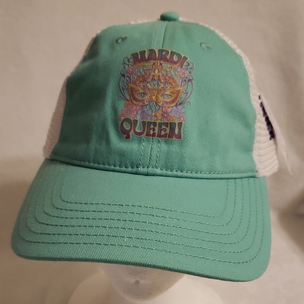 Mardi‎ Queen Teal Trucker Hat